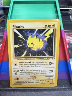 Pokemon TCG Pikachu 70/111 Neo Genesis Regular - Image 1