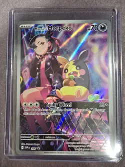 Marnie's Morpeko Pokemon SVP206 Black Star Promos NM + Gyarados - Image 1