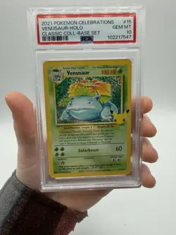 2021 Pokemon Celebrations – Class. Coll – #15 Venusaur – Holo PSA 10 - Image 1