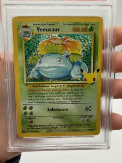 2021 Pokemon Celebrations – Class. Coll – #15 Venusaur – Holo PSA 10 - Image 3
