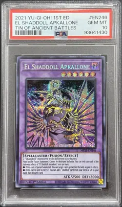 2021 PSA 10 YUGIOH MP21 SECRET RARE EL SHADDOLL APKALLONE 💎 - Image 1
