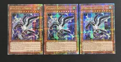 2024 YUGIOH MP24 QCR SECRET RARE PARALLEL EXCEED X3 NM SET - Image 1