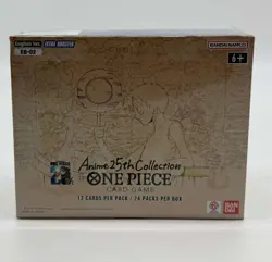 One Piece TCG Anime 25th Collection EB-02 Extra Booster Box Sealed - Image 1