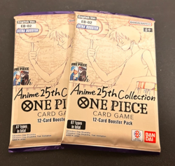 ONE PIECE CARD GAME EB-02 ANIME 25TH COLLECTION BOOSTER PACK ENGLISH SEALED 2X - Image 1