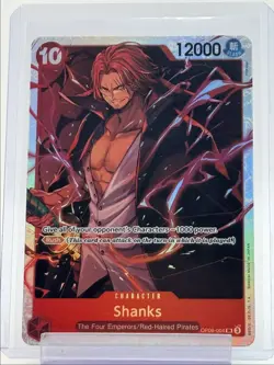 SHANKS 2024 ONE PIECE EMPERORS NEW WORLD SUPER RARE #OP09-004 Q6011 - Image 1