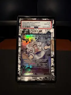 2023 ONE PIECE MANGA ALTERNATE ART OP05-119 MONKEY D. LUFFY PSA 10 - Image 1