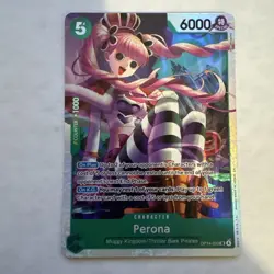 One Piece CCG Perona The Azure Sea's Seven SR Foil OP14-033 NM - Image 1