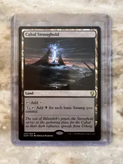 Cabal Stronghold Land Dominaria Magic the Gathering Card NM+ - Image 1