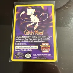 CATCH MEW Card Promo - Pokemon the Movie - 1999 Pokemon Wizards of the Coast - Image 3