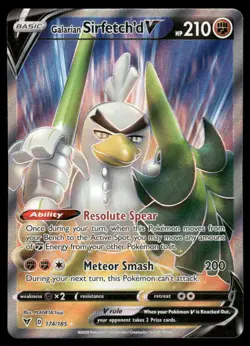 Pokemon Cards Galarian Sirfetch'd V 174/185 Vivid Voltage Rare Ultra NM - Image 1