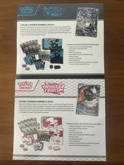 ⚪⚫ Two Elite Trainer Boxes ETB | Black Bolt White Flare | Pokemon Card TCG SV - Image 2