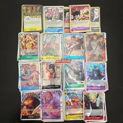 One Piece TCG 250x All Foil Lot | Over 20 SR Cards | OP01-OP10 | NM English - Image 1