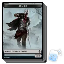 10 pcs ZOMBIE TOKEN (6/14) Commander Legends Magic MTG MINT CARD - Image 1