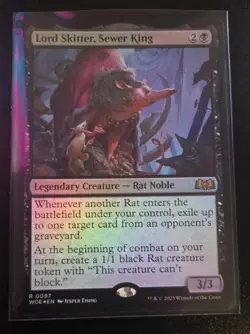 1x Lord Skitter, Sewer King [Wilds of Eldraine] Foil Near Mint - Image 1