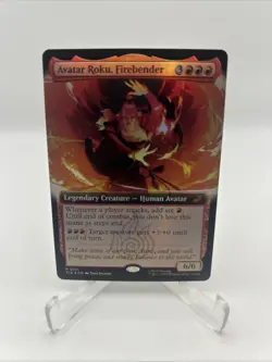 Magic the Gathering Avatar Roku Firebender #0191 Extended Art FOIL Mythic MTG - Image 1