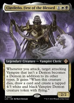 1 x Clavileno, First of the Blessed - Extended Art - Commander: The Lost Caverns - Image 1
