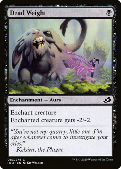x4 Dead Weight IKO MTG Ikoria 83/274 COMMON M/NM 4x - Image 1