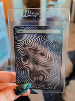 Magic MTG Altered Art Hand Painted Land Foil by mtg_alterist - Image 1