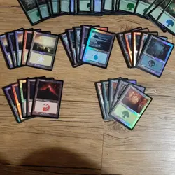 125 MTG FOIL Basic Land Lot-20 Each Color Modern Frame +5 Each Color Retro Frame - Image 3
