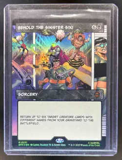 2025 Magic The Gathering Marvel's Spider-Man Behold Sinister Six! Foil #0221 - Image 1