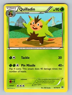 Quilladin 10/162 Uncommon XY - BREAKthrough NM - LP Pokemon TCG - Image 1