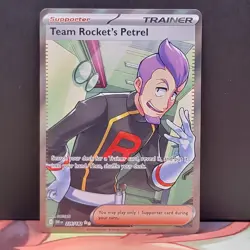 Team Rocket's Petrel 226/182 Sv10: Destined Rivals Holo Full Art Trainer Pokemon - Image 1