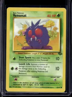 1999 Pokemon Jungle Venonat #63/64 - Image 1
