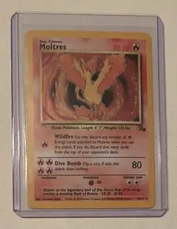 Pokemon TCG Moltres #12/62 Holo Fossil 1999 Vintage - Image 1