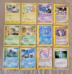 Pokemon e-Reader 12 Lot, C/U, Rares! Breloom, Wobbuffet, Azumarill, Porygon (MP) - Image 1