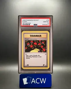 Sleep! - 2000 Team Rocket 🔥 1st Edition PSA 10 🔥 GEM Vintage Pokemon B11 - Image 1