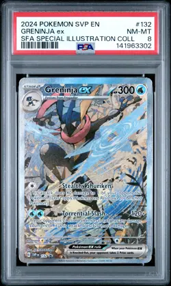 2024 POKEMON SVP PROMO SPECIAL ILLUSTRATION COLLECTION #132 GRENINJA EX PSA 8 - Image 1