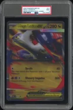 2025 POKEMON MEP EN-ME BLACK STAR PROMO JUMBO #011 MEGA LATIAS EX PSA 9 - Image 1