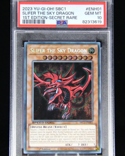 PSA 10 Yu-Gi-Oh! 2023 Slifer the Sky Dragon 1st Edition SBC1-ENH01 - Image 1