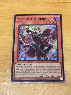 Yugioh Asian English Medius the Pure DUAD-AE008 x3 playset Super rare Near Mint - Image 2