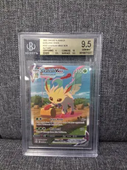 Leafeon Vmax 205/203 Beckett BGS 9.5 Gem Mint 2021 Evolving Skies Pokemon 205 - Image 1