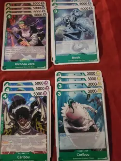 One Piece TCG Red Green Luffy Custom Deck Ready to play & 1 ALT ART Character - Image 2