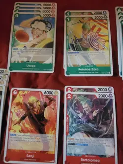 One Piece TCG Red Green Luffy Custom Deck Ready to play & 1 ALT ART Character - Image 3