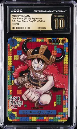 2025 ONE PIECE JPN PC: ONE PIECE DAY'25 PROMO MONKEY D. LUFFY CGC 10 PRISTINE - Image 1