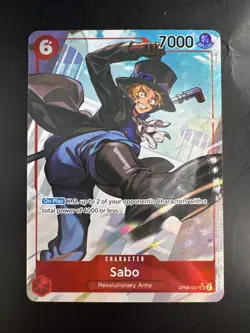 Sabo OP05-007 Alt Art SR Awakening of the New Era One Piece English LP - Image 1