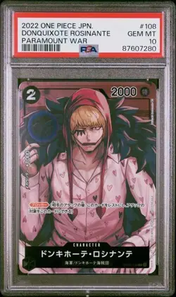 Donquixote Rosinante - OP02-108 - PSA 10 - Box Japanese - OP02 - One Piece - WN - Image 1