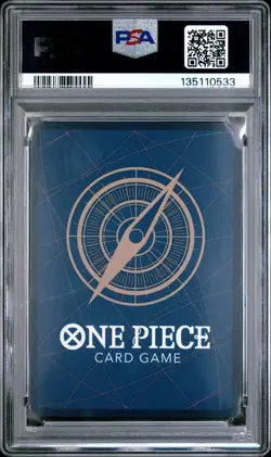 2025 ONE PIECE STARTER DECK ST22-ACE & NEWGATE B&W ALTERNATE ART #002 IZO PSA 10 - Image 2