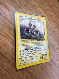 Pokemon Card Gym Heroes Lt. Surge's Magneton 8/132 Holo WOTC - Image 4