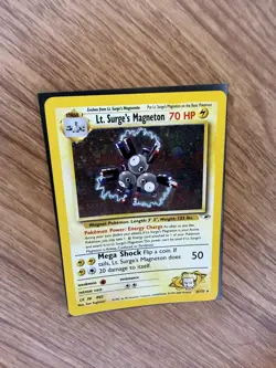 Pokemon Card Gym Heroes Lt. Surge's Magneton 8/132 Holo WOTC - Image 5