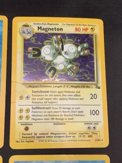 Vintage Holo Rare Pokemon Cards WOTC Era Base Set, Fossil, Jungle, Scyther MP/HP - Image 4