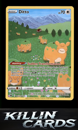 Ditto GG22/GG70 Pokemon Ultra Rare Crown Zenith: Galarian Gallery Card NM - Image 1