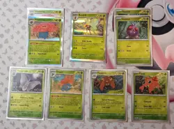 Pokemon Holo Card Lot of 9-Venomoth Gloom Parasect Beedrill Vileplume Venonat - Image 1