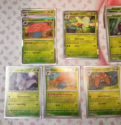 Pokemon Holo Card Lot of 9-Venomoth Gloom Parasect Beedrill Vileplume Venonat - Image 2