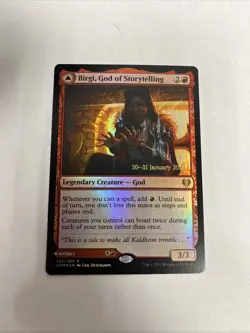 Birgi God Of Storytelling Prerelease Card #123 MTG MP - Image 1