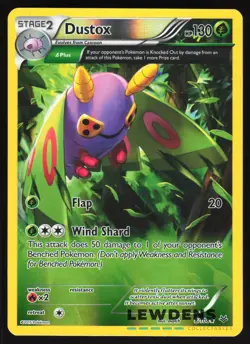 Dustox - 8/108 - Rare Reverse Holo - Roaring Skies - Pokemon Card - Image 1