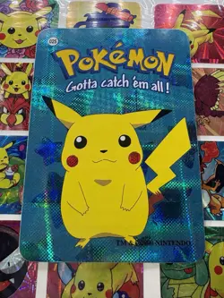 Pokemon Vintage Vending machine Sticker Holo Prism 2000 Nintendo Pikachu #025 - Image 2